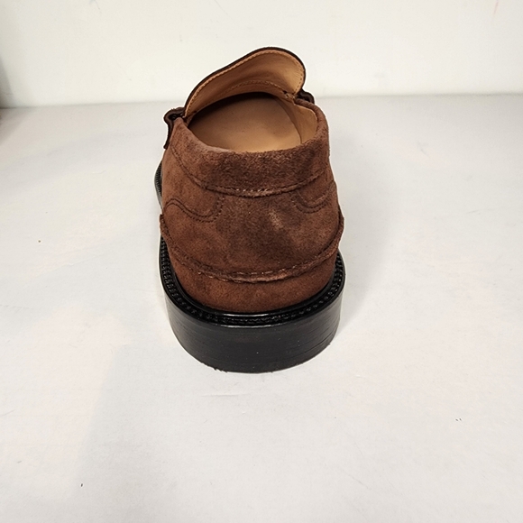 Vinnys Mens Vinny's Townee Slip on Penny Loafers in Brown Suede Size 44 - Picture 4 of 10